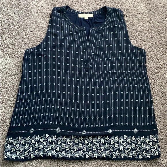 LOFT Tops - Loft - Mix-media Sleeveless Top